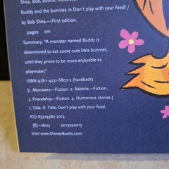 Kohl’s Cares Yellow Monster 9″ Don’t Play With You Food Book And Character Plush