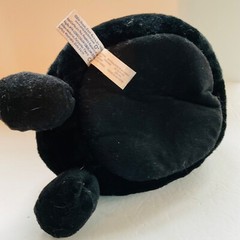 Beverly Hills Teddy Bear Co Black Cat Plush Basket Vintage