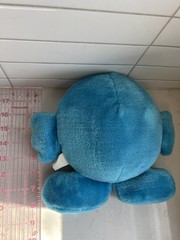 Vintage Blue Smiley Happy Face Emoji Plush Hanging Loop 1996 7.5″ DGE Corp
