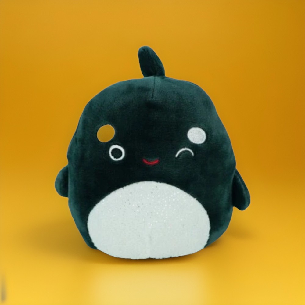 Squishmallow Plush Doll Kai Killer Whale Sea Life Squad Stuffed Animal Toys Gift