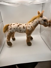 K&K Sales LLC Appaloosa Horse Plush Spotted Brown White Standing Stuffed Animal