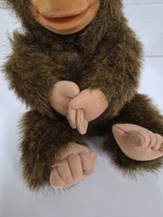 Vintage Hosung Monkey Stuffed Animal Brown 1994 Plush Toy Puppet