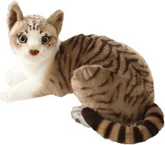 Siamese Cat Stuffed Animal, Shorthair Cat Realistic Plush Cat Stuffed Toys, G…