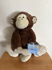 Ganz Webkinz Jr. Brown Monkey WJ103 Plush Stuffed Animal HTF Retired with Code