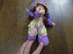 Vtg TT Toys Baby Toy Doll Plush Plush body Vinyl face Thumb sucking Sleepy eyes