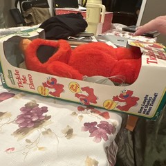 TYCO Sesame Street Tickle Me Elmo Interactive Talking Plush 1996 MPN 62715