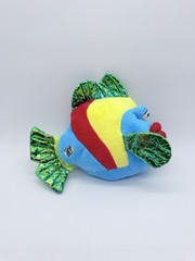 Ganz Webkinz Pucker Fish Plush Stuffed Animal Toy 9” HM438 No code