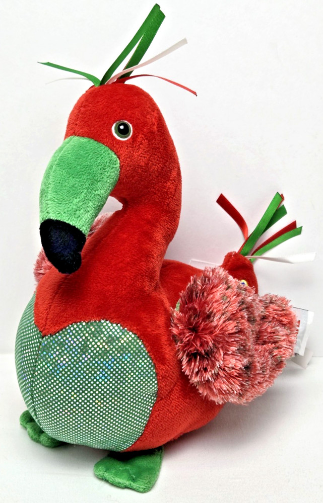 Ganz Webkinz Holidoodle Holiday Plush Red Green Stuffed Animal Bird NO CODE