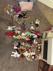 Lot of Small Plush Stuffed Animals, Mixed Animals, Multicolor, Ages 3-7