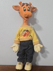 Vintage Toys R Us Geoffrey Giraffe Bendy Doll Foam Rubber Poseable Toy 1986 12″