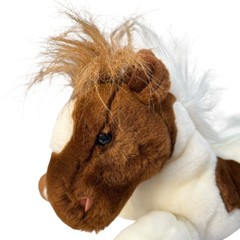 Vintage 2001 Commonwealth PINTO Brown White Horse 14″ Stuffed Animal Plush