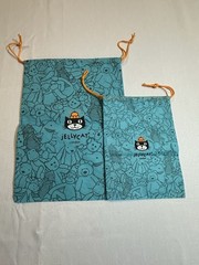 Lot Of 2 Jellycat London Dust Bags Only Orange Drawstring – 11×15 & 10.5×7.5