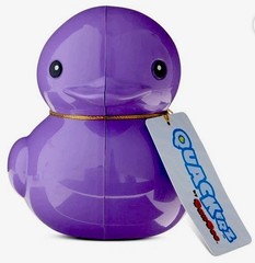 Quackerz Duck 5″x 3″ Purple Container with Mystery Plush Inside By Dundee New