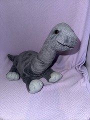 16” Gray Dinosaur Plush