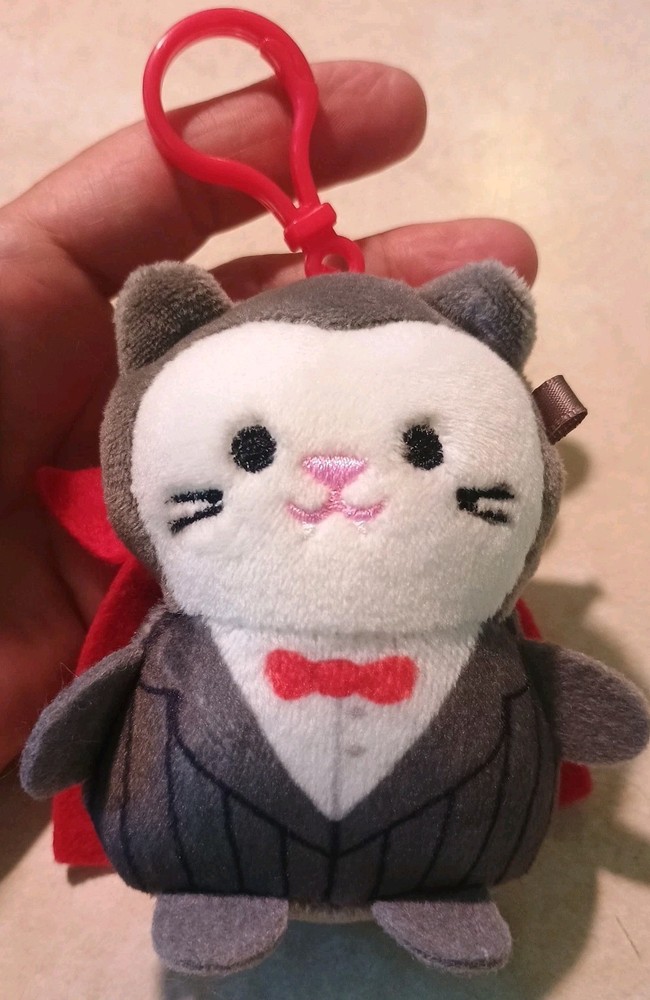 Animal Adventures Plush Embroidered Backpack Clip Costume Critters Vampire Cat
