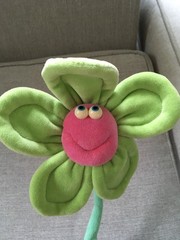 Funny Friends Soft Plush Sculpture 8 Flowers Sunflower Jennifer Mazur