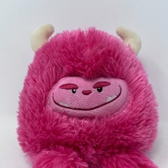 Giggle Scape Pink Fluffy Fuzzy Monster Plush Stuffed Animal Cute Cuddle Toy 6″