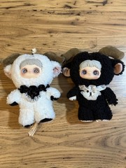 MayMei Dark Forest Series Plush Blind Box Set Axel Black & Fiend White Dolls HC0
