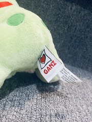 Ganz Light Green Bell Bottoms Frog Plush w/ Kiss Me Heart HV8742 Sound Webkinz