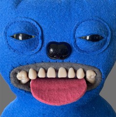 Rare Fuggler Sir Belch Blue Felt 10” Plush Doll Funny Ugly Monster Spin Master
