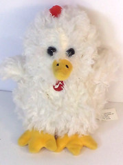 Baby White Chicken Duck Plush Music Box (not working)