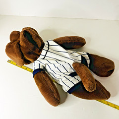 Vintage Wrinkles 18” Plush Hand Puppet Dog Baseball Outfit Stuffed Ganz No Tag