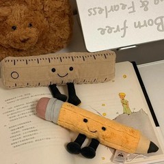 Plush Smart Stationery Pencil Soft Toy 20cm Rare Retired Plush Trending Gifts
