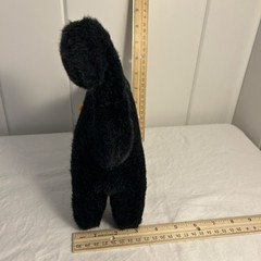 Vintage 80’s Black Cat arched Halloween Playful Plush Chrisha 1988 Spooky Fall