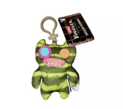 NWT Fuggler Plush Clip-On Keyring Keychain Indecisive Monster V3 Green