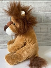 E &J Classics Lion w Mane Plush Tan Brown 11″ Bean Bag Stuffed Animal Toy – RARE