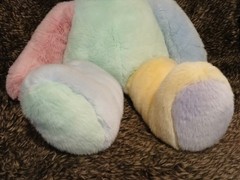 24″ Vtg Retired Bestever Spring Mist Pastel Color block Plush Bear Easter Bunny