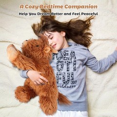 22″ & 4.5 lbs Highland Cow Weighted Stuffed Animal, Cuddly & Soft Kids’ Plush…