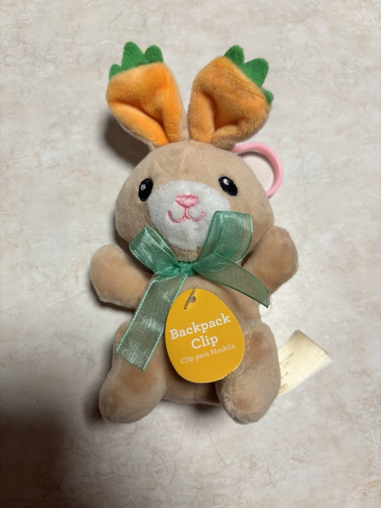 Dan Dee EASTER Mystery Egg BUNNY 4″ Bag Clip Plush