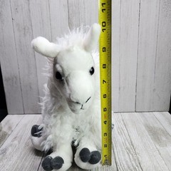 Wild Republic Sitting Llama Plush White Stuffed Animal Soft Toy 9” Tall