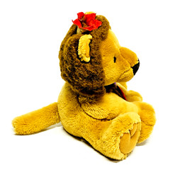Hallmark Lion Plush Heart & Bow 10″ Sitting Down Stuffed Animal Toy King Plushie