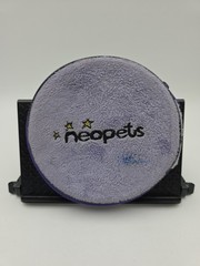 Vtg Neopets Gelbert CD DVD Case Spotted Plush 8 Discs Holder Zipper y2k
