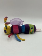Vintage 1998 Fantastic World of Lisa Frank Buzz Bee 8″ Plush Colorful Rainbow