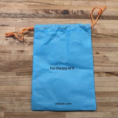 New*Jellycat Small (7.5″ x 10.5″) Teal & Orange Drawstring Bag