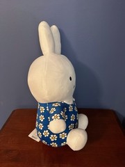 NEW Big 20” inch Miffy Blue Flower Dress Plush Doll Stuffed Toy Prize Round 1