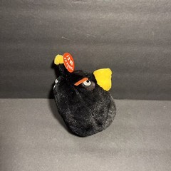 Angry Birds Black Bomber 5″ Plush Stuffed Animal W/ SOUND W/ TAGS; Commonwealth