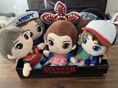 RARE Stranger Things 8” Soft Plush with Special Embroidery Set Of 6 WILL, LUCAS!
