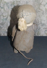 VTG PECK & PECK WOOL/FELT BEDTIME MOUSE WITH ORIGINAL PIN! 1960S/MADE IN ITALY