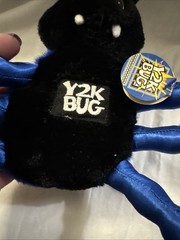 Y2K Bug Plush 1997 Vintage 90s Millennium 2000 Image Masters 8″ Stuffed W/Tags