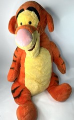 Vintage Disney Tigger Large Plush 30” Winnie The Pooh Rare Curly Tail Tiger