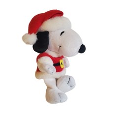 Santa Snoopy Plush – 7″ Peanuts Gang
