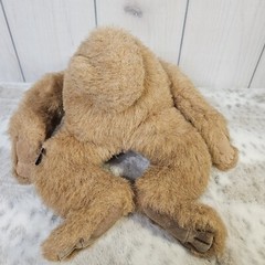 Vintage 85 Gund Orangutan Plush Stuffed Animal Faux Leather Paws Face Limited Ed