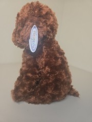 Weigedu Adorable Plush Toy Fluffy Brown Poodle Stuffed Animal Dog Labradoodle