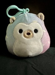 Squishmallow Bowie the Hedgehog Colourful Crew Squad 3.5” Clip On Plush BNWT!