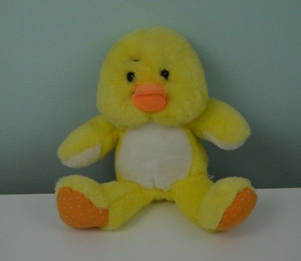 McCrory Corp Duck Plush Stuffed Animal Toy Yellow Orange Commonwealth of PA 7″