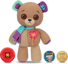 Interactive 14-Inch Plush, 70+ Expressions | Magical Button Eyes Wink, Blink and